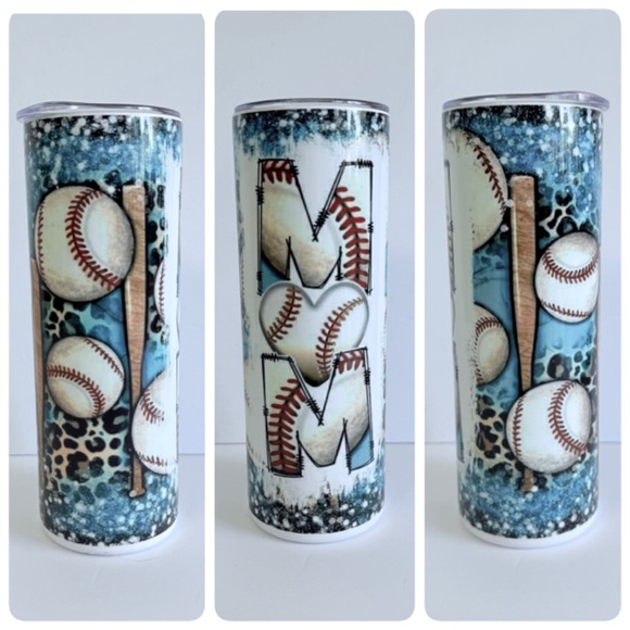 Baseball Mom 20oz Skinny Tumbler - Picture 1 of 4